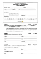 Vorschau - Test - Klassenarbeit zum Thema "Wortarten" - Seite 1