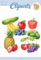 Vorschau - selbst erstellte Cliparts/Grafiken - Cliparts Obst und Gemüse - Deckblatt