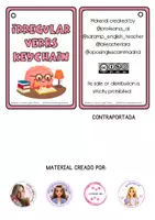 Vista previa - Tarjetas / Manipulativos - IRREGULAR VERBS KEYCHAIN - página 1