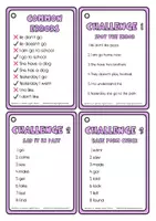 Vista previa - Tarjetas / Manipulativos - IRREGULAR VERBS KEYCHAIN - página 3