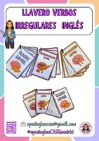 Vista previa - Tarjetas / Manipulativos - IRREGULAR VERBS KEYCHAIN - Portada