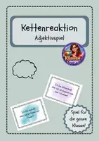 Vorschau - Spiele - Adjektivspiel | Kettenreaktion für die ganze Klasse - Deckblatt