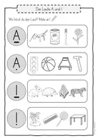 Vorschau - Arbeitsblätter - Lautschulung: Lange und kurze Vokale - Fördermaterial für Vorschule und 1. & 2. Klasse - Seite 1