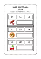 anteprima - Esercizi - Dalle sillabe alle parole - schede didattiche - Pagina 3