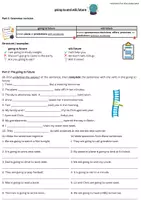 Vorschau - Arbeitsblätter - Revision of going to and will future - Deckblatt