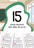 anteprima - Esercizi - Dalle sillabe alle parole - schede didattiche - Pagina di copertina