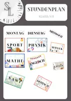 Vorschau - Poster - Stundenplan im Klassenraum visualisieren - Deckblatt