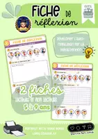 Aperçu - Fiches - Outil fiche de réflexion pour lecteur et non lecteur - Page de couverture