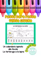 anteprima - Materiale di supporto/inclusione - Passo dopo Passo verso Giugno. Calendario La tartaruga e la lepre - Pagina di copertina