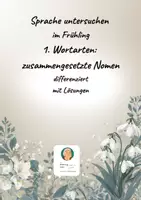 Vorschau - Arbeitsblätter - „Zusammengesetzte Nomen im Frühling“ - Deckblatt