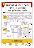 Vorschau - Spiele - Brüche vergleichen (Spielfeld mit Lösungen, Spiel) - Deckblatt