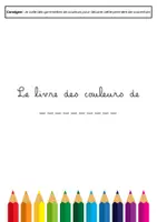 Aperçu - Feuilles d'exercices - PS - Le livre des couleurs pour les petits - Page 1