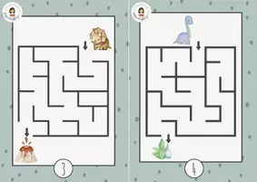 Aperçu - Jeux - 3. 🦕 20 labyrinthes – Les dinos 2026 - Page 2