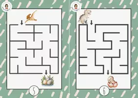Aperçu - Jeux - 3. 🦕 20 labyrinthes – Les dinos 2026 - Page 3