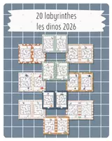 Aperçu - Jeux - 3. 🦕 20 labyrinthes – Les dinos 2026 - Page de couverture