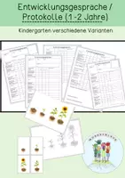 Vorschau - Anderer Materialtyp - Entwicklungsgespräche U2 / Kindergarten / KITA (1-2 Jahre) - Deckblatt
