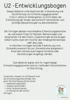 Vorschau - Anderer Materialtyp - Entwicklungsgespräche U2 / Kindergarten / KITA (1-2 Jahre) - Seite 1