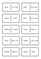 Vorschau - Spiele - Mathematik Domino Multiplikation im Tausenderbereich - Seite 2