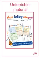Vorschau - Arbeitsblätter - Mein Lieblingsinterpret – Ein Musikprojekt in Klasse 3/4 - Deckblatt
