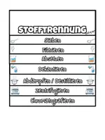 Vorschau - Mal- und Bastelvorlagen - Unterricht vorbereiten, sofort einsetzbar, ohne Vorbereitung, Unterrichtsidee, Lehrermaterial Filtration Destillation Chromatographie - Seite 1