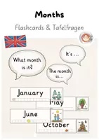 Vorschau - Präsentationen/Tafelbilder - Months: Flashcards (Tafelmaterial) - Deckblatt