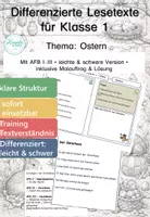 Vorschau - Arbeitsblätter - Ostern Grundschule Bundle – Lesetexte & Sachtexte Klasse 1–4 - Deckblatt