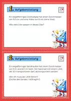 Vorschau - Aufgabenkarten - Kegel-Aufgabenkarten zu Mantel, Oberfläche und Volumen - Seite 3
