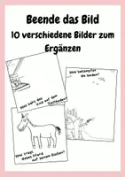 Vorschau - Arbeitsblätter - beende das Bild! 3 - Deckblatt