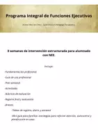 Vista previa - Hojas de trabajo - Programa integral de funciones ejecutivas manual premium para PT - Portada