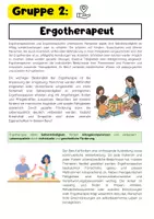 Vorschau - Arbeitsblätter - Gesundheitsberufe Gruppenarbeit: Physiotherapeut & Ergotherapeut - Seite 3