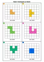 Vorschau - Stationenlernen - Geometrie 4. - 6. Klasse: Vom Bauplan zu den Seitenansichten - Seite 2
