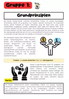 Vorschau - Arbeitsblätter - Soziale Marktwirtschaft Gruppenarbeit: Wettbewerb, Sozialstaat & Sicherungssysteme - Seite 1