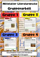Vorschau - Arbeitsblätter - Mittelalter Literaturepoche: Heldenepik, Höfische & Epik - Deckblatt