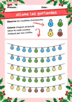 Aperçu - Préparation de séance / Séance complète - Guirlandes de Noël +2 fiches d'activités - Page 3