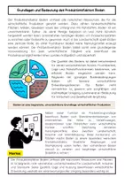 Vorschau - Arbeitsblätter - Produktionsfaktor Boden Wirtschaft einfach erklärt - Seite 1