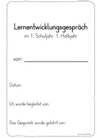 Vorschau - Arbeitsblätter - Materialpaket Protokoll Lernentwicklungsgespräche - Seite 2