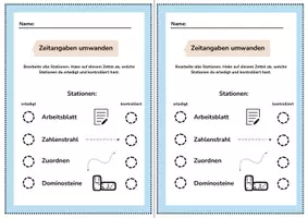 Vorschau - Spiele - Zeitangaben umwandeln - Stunden, Minuten, Sekunden - Seite 1