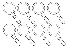 Vorschau - selbst erstellte Cliparts/Grafiken - Lupe zum Ausdrucken - Seite 3