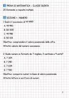 anteprima - Esercizi - Verifica di matematica di terzo bimestre classe quinta scuola primaria - Pagina 1
