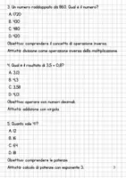 anteprima - Esercizi - Verifica di matematica di terzo bimestre classe quinta scuola primaria - Pagina 2