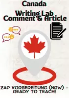 Vorschau - Stundenentwürfe - Canada - Writing Lab: Comment & Article – ZAP 10 NRW Englischunterricht - Deckblatt