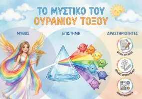 Προεπισκόπηση - Φύλλα εργασίας - Το Μυστικό του Ουράνιου Τόξου και η Ίριδα: Ένα Ταξίδι από τον Μύθο στην Επιστήμη (Ολοκληρωμένο Πακέτο Δραστηριοτήτων) - Εξώφυλλο