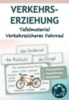 Vorschau - Poster - Verkehrserziehung: Verkehrssicheres Fahrrad – Tafelmaterial für den Sachunterricht (Klasse 2/3/4) - Deckblatt