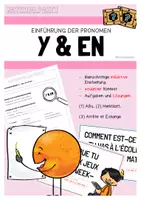 Vorschau - Arbeitsblätter - Materialpaket: Einführung der Pronomen "y" und "en" - Deckblatt