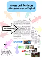 Vorschau - Arbeitsblätter - Armut und Reichtum - Hilfsorganisationen im Vergleich - Deckblatt