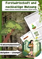 Vorschau - Arbeitsblätter - Forstwirtschaft und nachhaltige Nutzung - Deckblatt