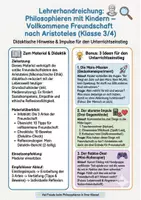 Vorschau - Arbeitsblätter - Freundschaft nach Aristoteles - Info, Kriterien, Reflexion - Seite 1