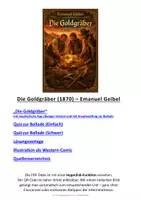 Vorschau - Arbeitsblätter - Die Goldgräber (1870) – Emanuel Geibel AB (mit Musikvideo) - Seite 1