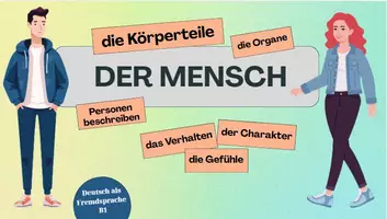 Vorschau - Arbeitsblätter - Der Mensch – Körperteile und Personen beschreiben Arbeitsblätter und Lösungsschlüssel (Niveau B1) - Seite 3