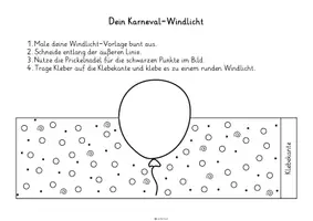 Vorschau - Arbeitsblätter - Windlichter zum Prickeln & Basteln - Fasching & Karneval - Seite 2